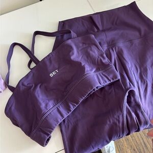 SET Purple Activewear Set sport body